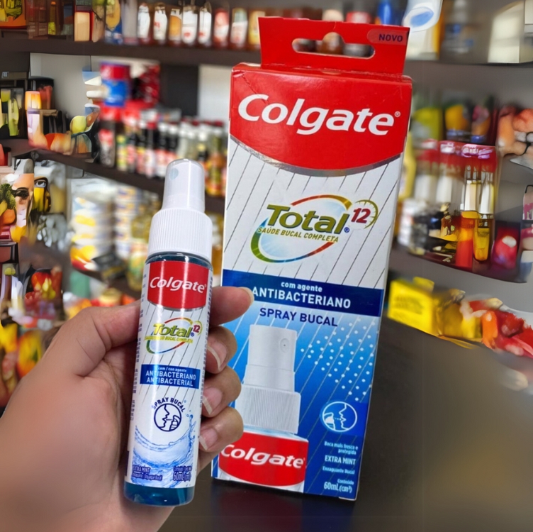 Colgate Spray Bucal Total 12 Spray Bucal Com Agentes Antibacterianos 60Ml Colgate Spray Bucal Total 12 Spray Bucal Com Agentes Antibacterianos 60Ml