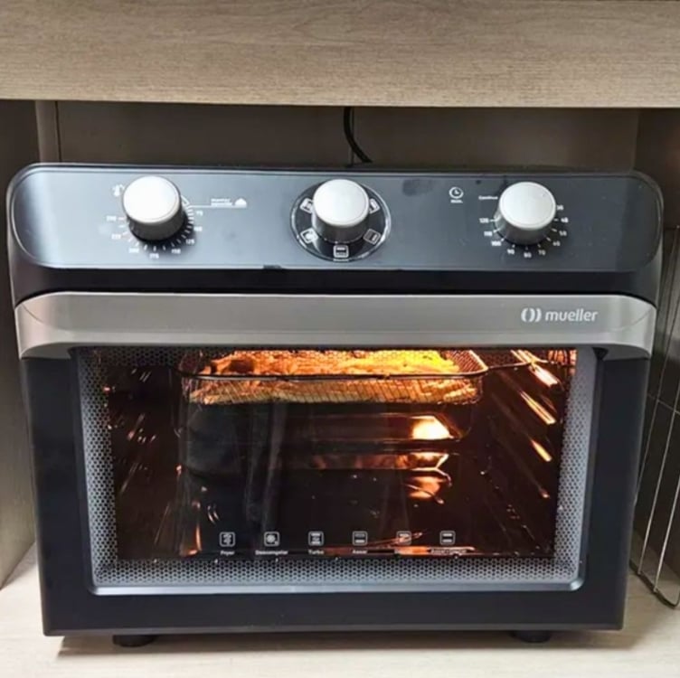 Air Forno Elétrico e fritadeira Mueller 35 Litros Preto com função Fryer MFB35G Air Forno Elétrico e fritadeira Mueller 35 Litros Preto com função Fryer MFB35G