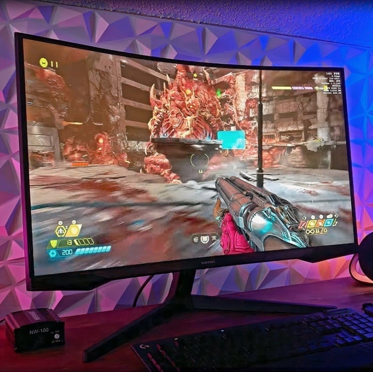 Monitor Gamer Samsung Odyssey G5, 27 , Qhd, 165hz Cor Preto Monitor Gamer Samsung Odyssey G5, 27 , Qhd, 165hz Cor Preto