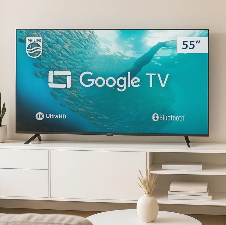 Smart Tv Philips 55 4k 55pug7019 Google Tv Comando De Voz Smart Tv Philips 55 4k 55pug7019 Google Tv Comando De Voz