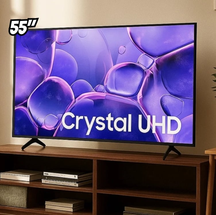 Samsung Smart TV 55" Crystal UHD 4K U8600F 2025 Samsung Smart TV 55" Crystal UHD 4K U8600F 2025