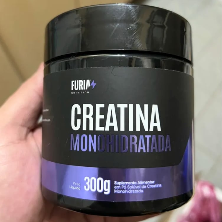 Creatina Monohidratada Fúria 100% Pura 300g Sem Sabor Em Pó Creatina Monohidratada Fúria 100% Pura 300g Sem Sabor Em Pó