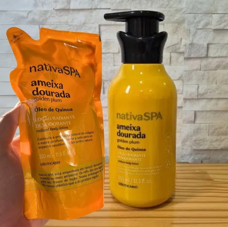 Combo Nativa Spa Ameixa Dourada: Loção Radiante Corporal 4 Combo Nativa Spa Ameixa Dourada: Loção Radiante Corporal 4
