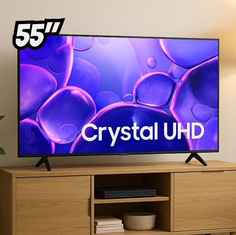 Samsung Smart TV 55" Crystal UHD 4K U8100F 2025, Xbox Cloud Gaming, Canais Gratuitos, Alexa Samsung Smart TV 55" Crystal UHD 4K U8100F 2025, Xbox Cloud Gaming, Canais Gratuitos, Alexa