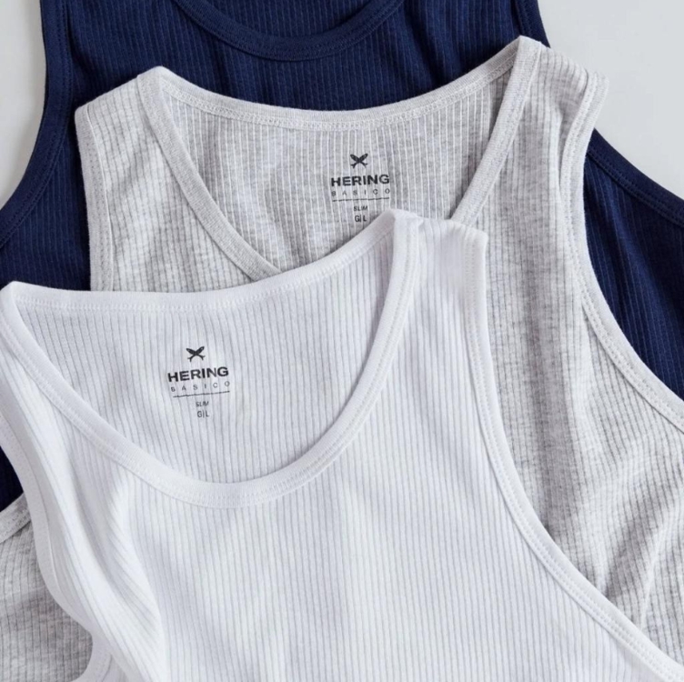 Regata Masculina Texturizada Hering Regata Masculina Texturizada Hering