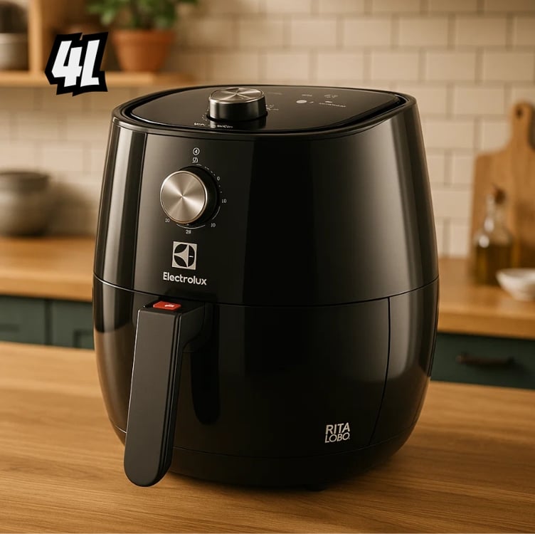 Fritadeira Elétrica Sem Oleo Electrolux Airfryer 4l 8 Receitas Pré-sugeridas Desligamento Automatico Cesto Removivel 1400w Eaf30 Grafite 220v Fritadeira Elétrica Sem Oleo Electrolux Airfryer 4l 8 Receitas Pré-sugeridas Desligamento Automatico Cesto Removivel 1400w Eaf30 Grafite 220v