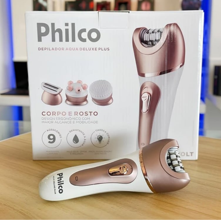 Depilador, Aqua Deluxe Plus Pdp02r, 4w, Rose, Bivolt, Philco Depilador, Aqua Deluxe Plus Pdp02r, 4w, Rose, Bivolt, Philco