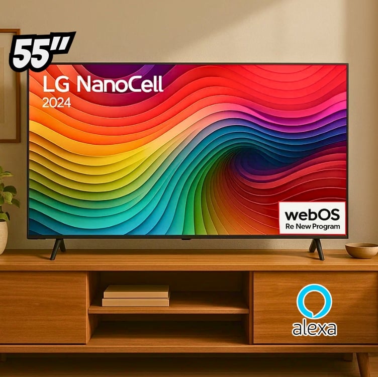 TV LG 55" Smart 4K UHD NanoCell 55NANO80TSA TV LG 55" Smart 4K UHD NanoCell 55NANO80TSA