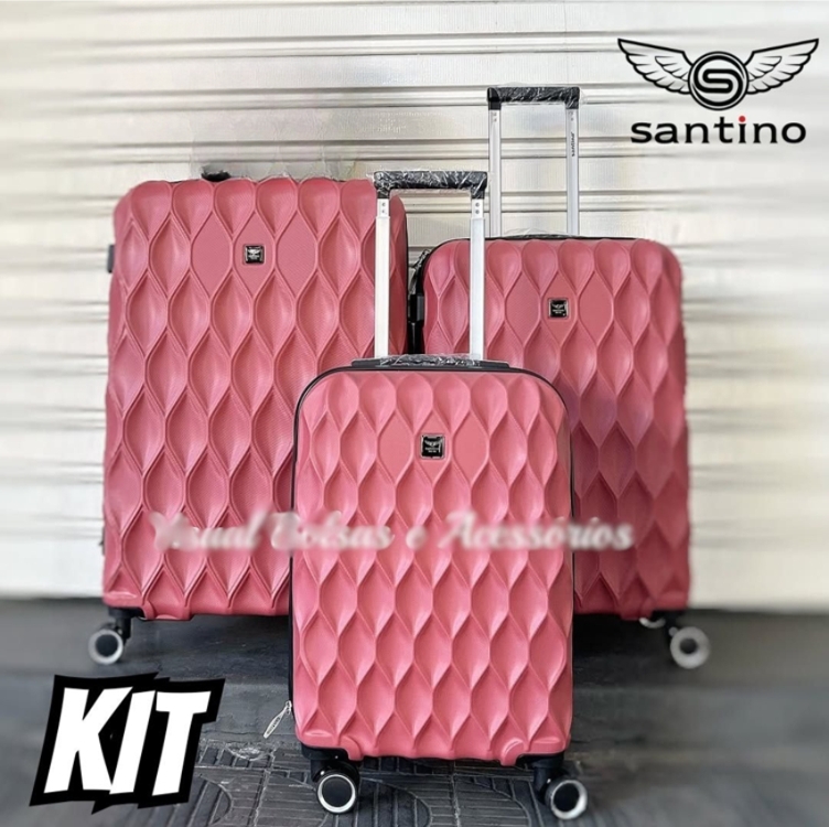 Conjunto De Malas Marselha 3 Abs Santino Sdv224j Conjunto De Malas Marselha 3 Abs Santino Sdv224j