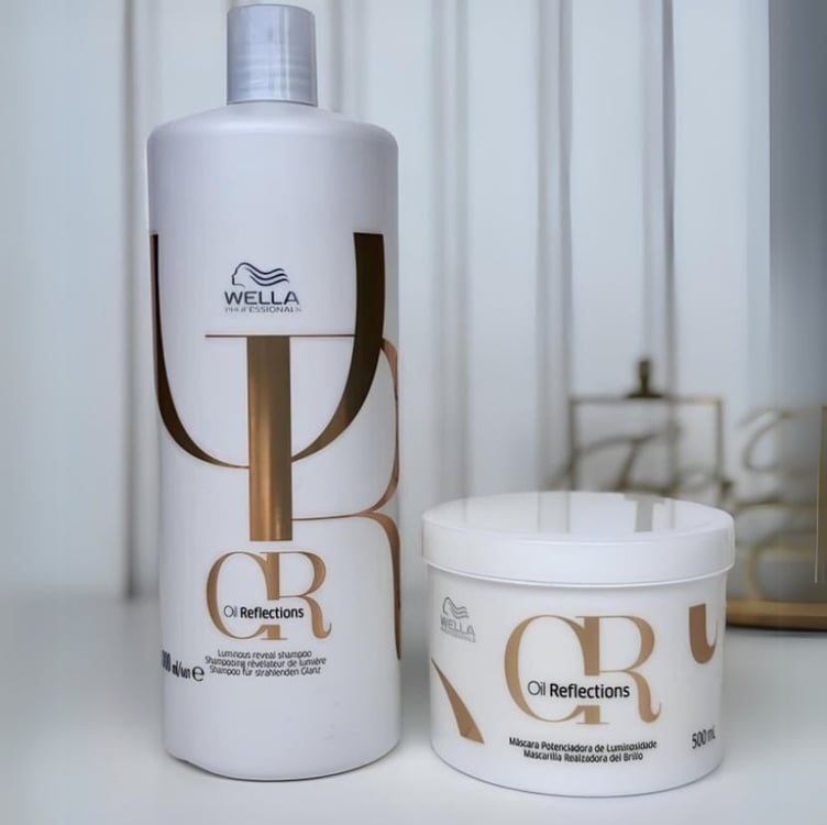 Kit Wella Oil Reflections - Sh 1l + Másc 500 Ml Kit Wella Oil Reflections - Sh 1l + Másc 500 Ml