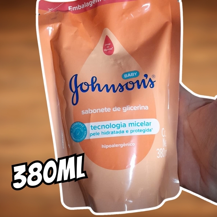 Sabonete Líquido Refil Glicerina Da Cabeça Aos Pés Johnson's Baby, 380ml Sabonete Líquido Refil Glicerina Da Cabeça Aos Pés Johnson's Baby, 380ml