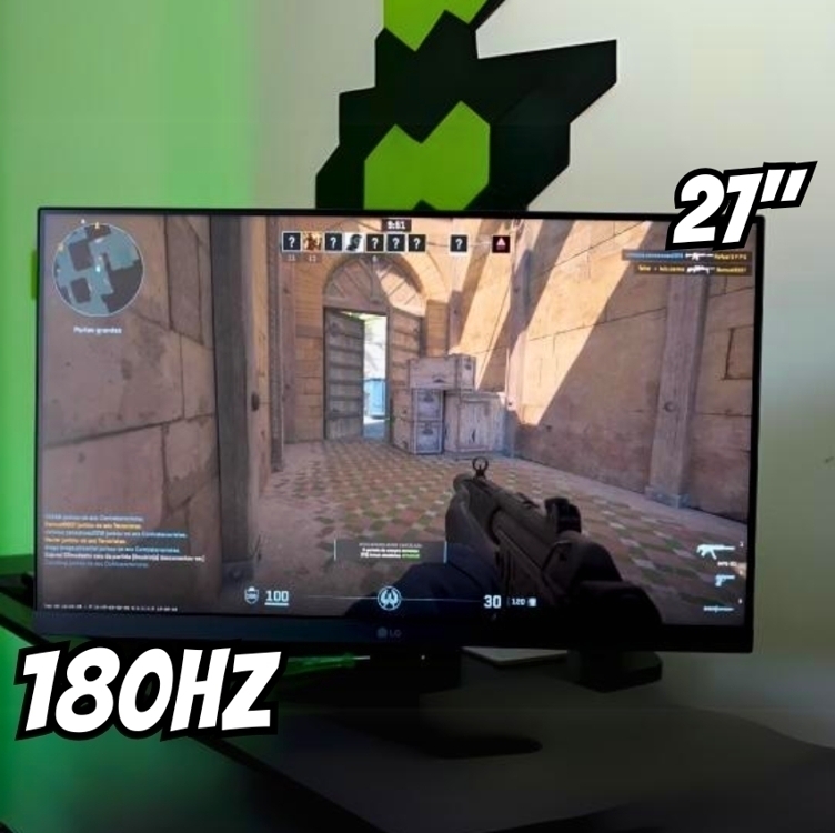 Monitor Gamer LG UltraGear 27” IPS, 180Hz, 1ms (GtG), NVIDIA® G-SYNC®, AMD FreeSync™, HDR10, sRGB 99% - 27GS60F-B Monitor Gamer LG UltraGear 27” IPS, 180Hz, 1ms (GtG), NVIDIA® G-SYNC®, AMD FreeSync™, HDR10, sRGB 99% - 27GS60F-B