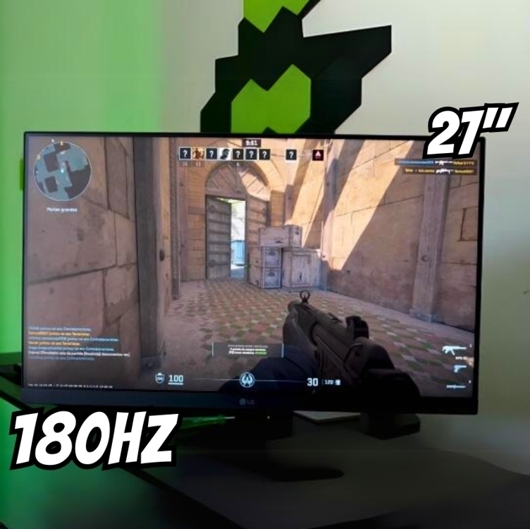Monitor Gamer Lg Ultragear 27" Ips Full Hd, 180hz, 1ms, Displayport E Hdmi, G-sync, Freesync, Hdr10, Srgb 99%, Preto - 27gs60f-b Monitor Gamer Lg Ultragear 27" Ips Full Hd, 180hz, 1ms, Displayport E Hdmi, G-sync, Freesync, Hdr10, Srgb 99%, Preto - 27gs60f-b