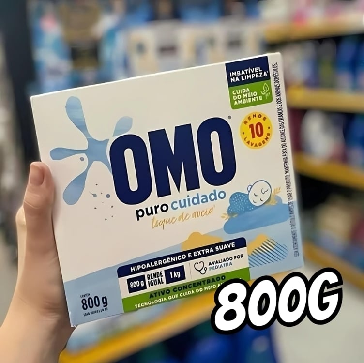 OMO Puro Cuidado - Sabão Em Pó 800G OMO Puro Cuidado - Sabão Em Pó 800G