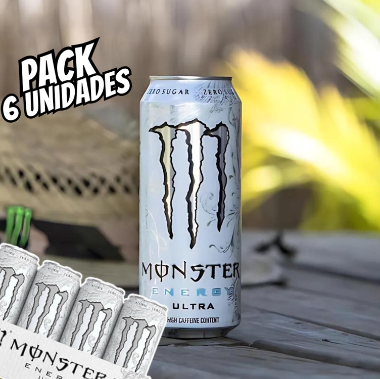 Pack de Monster Ultra 473ml - Unidade 6 unidades Pack de Monster Ultra 473ml - Unidade 6 unidades