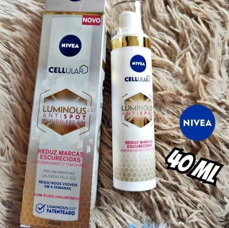 Creme Facial Anti-manchas Cellular Luminous Fps50 40ml Nivea Tipo de pele Todo tipo de pele Creme Facial Anti-manchas Cellular Luminous Fps50 40ml Nivea Tipo de pele Todo tipo de pele