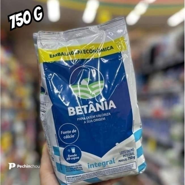 Betânia Leite Em Pó Integral 750G Betânia Leite Em Pó Integral 750G