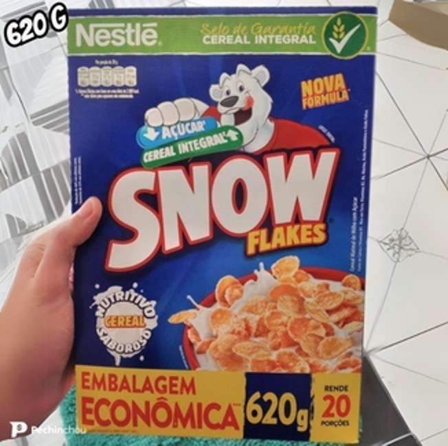 Snow Flakes Cereal Matinal Tradicional Leve 620G Embalagem Econômica Snow Flakes Cereal Matinal Tradicional Leve 620G Embalagem Econômica