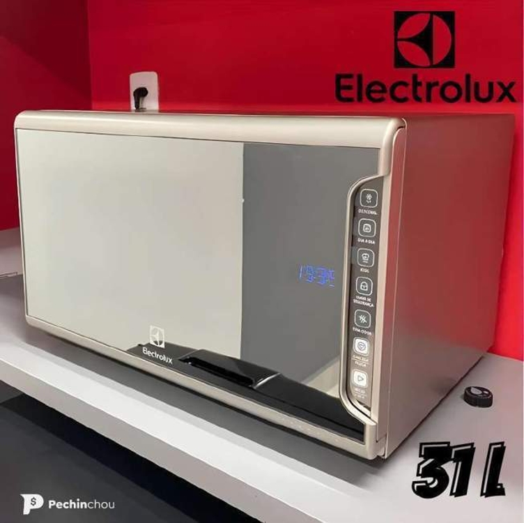 Micro-ondas MI41S 31L Espelhado Com Painel Integrado e Função Tira Odor Cor Prata Electrolux 220V Micro-ondas MI41S 31L Espelhado Com Painel Integrado e Função Tira Odor Cor Prata Electrolux 220V