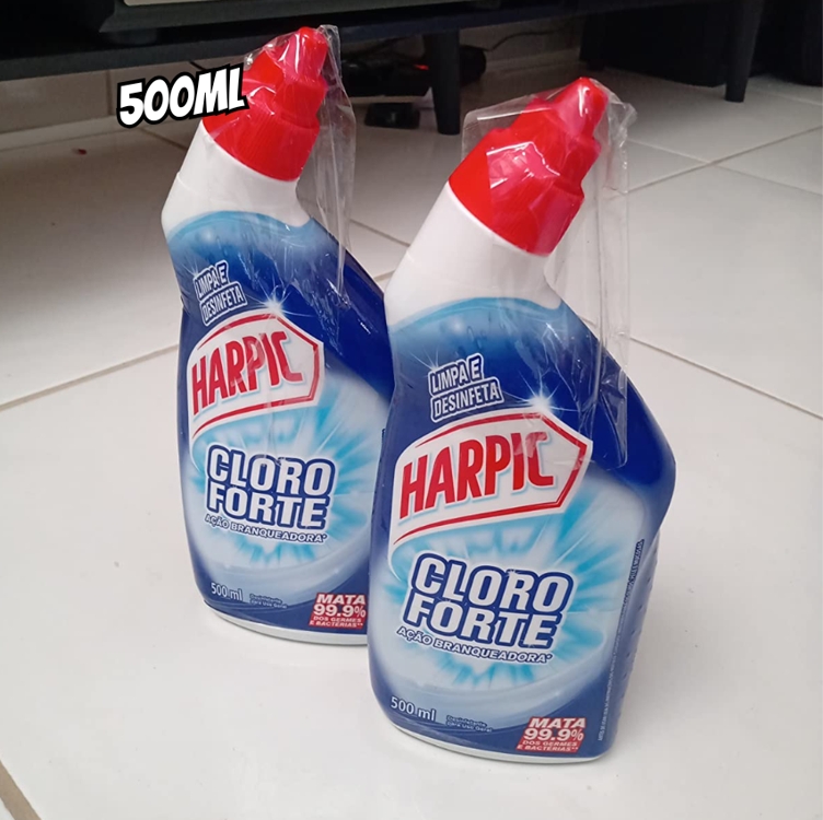 Harpic Cloro Forte - Desinfetante Líquido, 500ml Harpic Cloro Forte - Desinfetante Líquido, 500ml