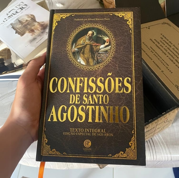 Livro - Confissões De Santo Agostinho - Edição De Luxo Almofadada Capa Dura – 22 Junho 2024 Livro - Confissões De Santo Agostinho - Edição De Luxo Almofadada Capa Dura – 22 Junho 2024