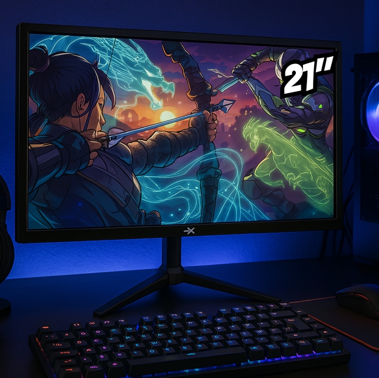 Monitor Gamer BRX MBRX21BK 21" Gamer LED Preto 110V/220V Monitor Gamer BRX MBRX21BK 21" Gamer LED Preto 110V/220V