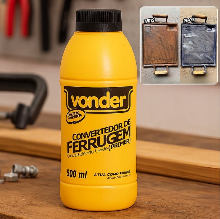 Convertedor de Ferrugem para Superfícies Metálicas Oxidadas 500 ml Convertedor de Ferrugem para Superfícies Metálicas Oxidadas 500 ml