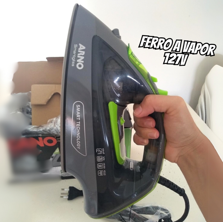 Arno FSC1 Smartgliss - Ferro a Vapor, 127V, Cinza/Chumbo/Verde Arno FSC1 Smartgliss - Ferro a Vapor, 127V, Cinza/Chumbo/Verde