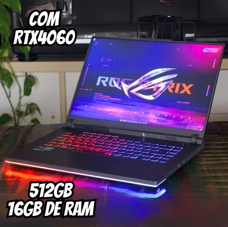 Notebook Asus Rog Strix G16 G614jv-n3094w Intel Core I9, RAM 16GB, SSD 512GB, 16 Polegadas LCD, Nvidia Geforce Rtx 4060, Windows 11 Home - Cinza Notebook Asus Rog Strix G16 G614jv-n3094w Intel Core I9, RAM 16GB, SSD 512GB, 16 Polegadas LCD, Nvidia Geforce Rtx 4060, Windows 11 Home - Cinza