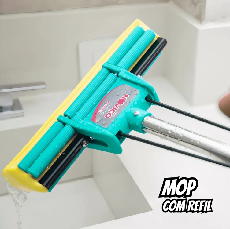 Mop Sekito Vassoura Magic Com Refil Noviça Bettanin Original Mop Sekito Vassoura Magic Com Refil Noviça Bettanin Original