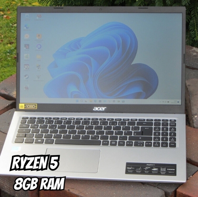 Notebook Acer Aspire 5 15.6 Ryzen 5 5500u 256gb 8gb Win11h Cor Prateado Notebook Acer Aspire 5 15.6 Ryzen 5 5500u 256gb 8gb Win11h Cor Prateado