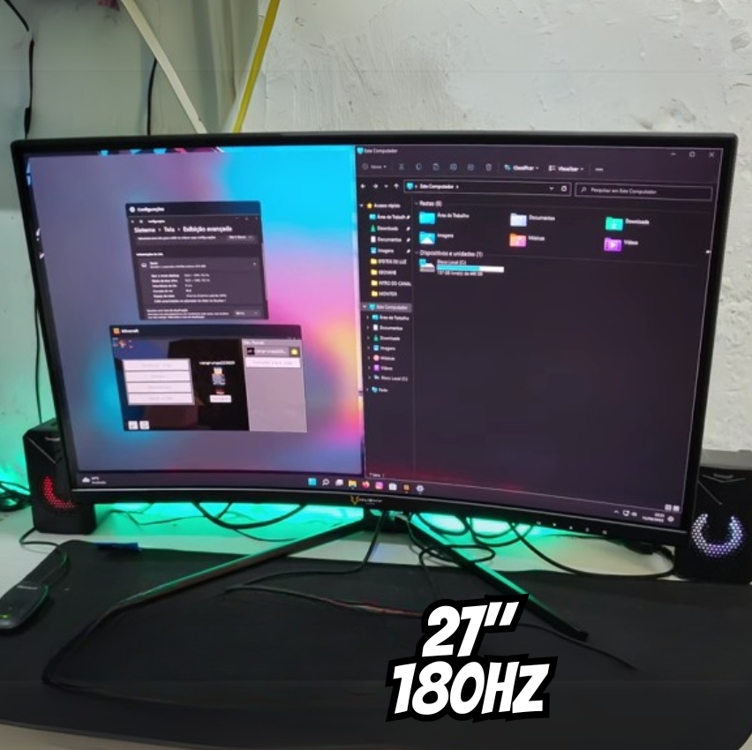 Monitor Gamer Kbm! Gaming Mg320 27' Led, Curvo, 180hz, Full Hd, 1ms, Adaptive Sync, Hdmi/displayport, Ajuste De Ângulo - Kgmg32027pt Monitor Gamer Kbm! Gaming Mg320 27' Led, Curvo, 180hz, Full Hd, 1ms, Adaptive Sync, Hdmi/displayport, Ajuste De Ângulo - Kgmg32027pt