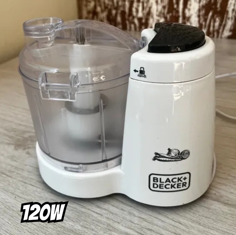 Black Decker Processador de Alimentos, Mini Processador com Função Pulsar, Abertura na Tampa e Trava de Segurança, Potência 120W, Modelo MP120B2, 110V Black Decker Processador de Alimentos, Mini Processador com Função Pulsar, Abertura na Tampa e Trava de Segurança, Potência 120W, Modelo MP120B2, 110V