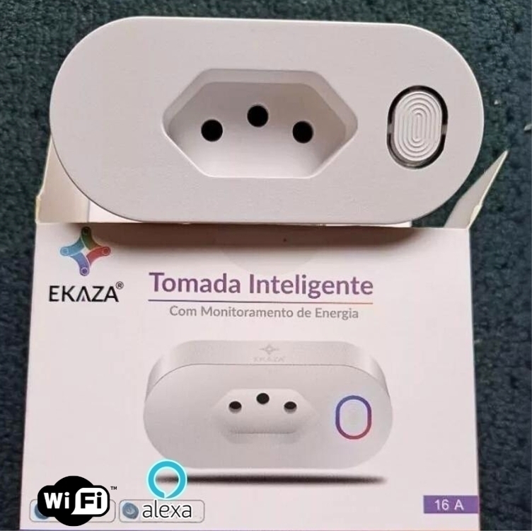 Tomada Inteligente Smart Wifi Controle Automação Ekaza 16a Tomada Inteligente Smart Wifi Controle Automação Ekaza 16a