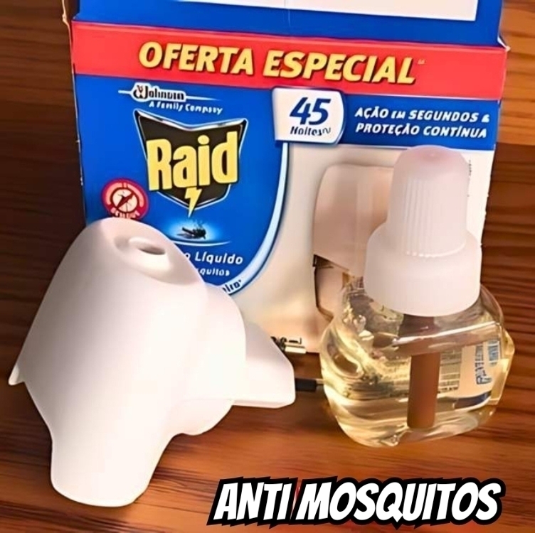 Raid Repelente Elétrico Líquido Anti Mosquitos 1 Aparelho + 1 Refil De 32 9 Ml Raid Repelente Elétrico Líquido Anti Mosquitos 1 Aparelho + 1 Refil De 32 9 Ml