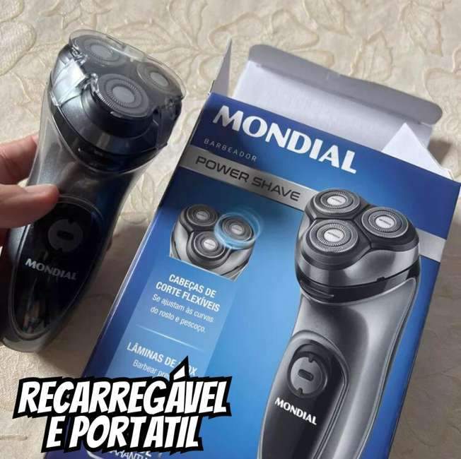 Barbeador Elétrico Mondial Power Shave BE-02 Barbeador Elétrico Mondial Power Shave BE-02