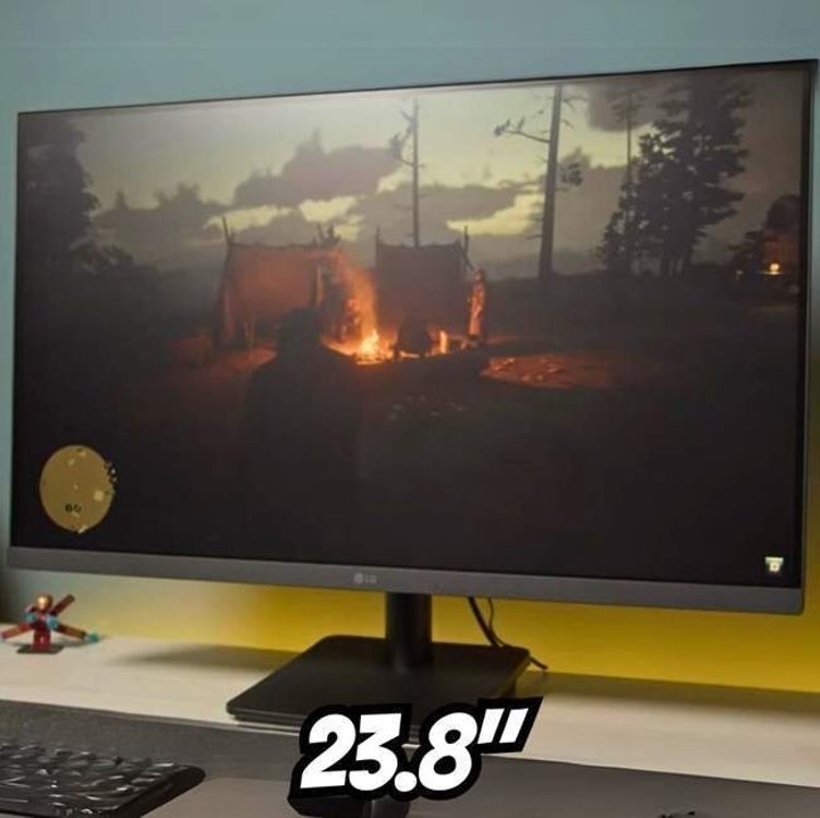 Monitor 23.8 Full Hd Ips Amd Freesync 24mp400 Preto LG 110V/220V Monitor 23.8 Full Hd Ips Amd Freesync 24mp400 Preto LG 110V/220V