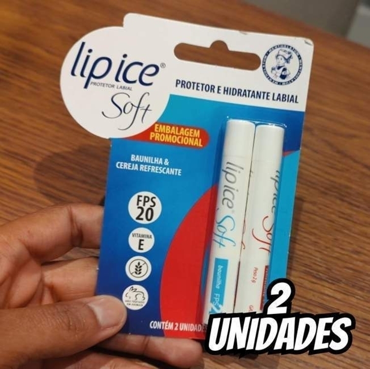 Lip Ice Protetor Labial Soft Baunilha e Cereja FPS20 Lip Ice Protetor Labial Soft Baunilha e Cereja FPS20