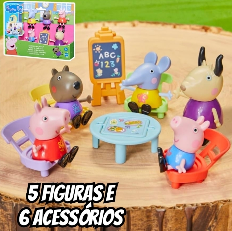 Peppa Pig Peppa's Adventures - Turminha da Peppa - 5 Figuras e 6 Acessórios - F8868 - Hasbro Peppa Pig Peppa's Adventures - Turminha da Peppa - 5 Figuras e 6 Acessórios - F8868 - Hasbro