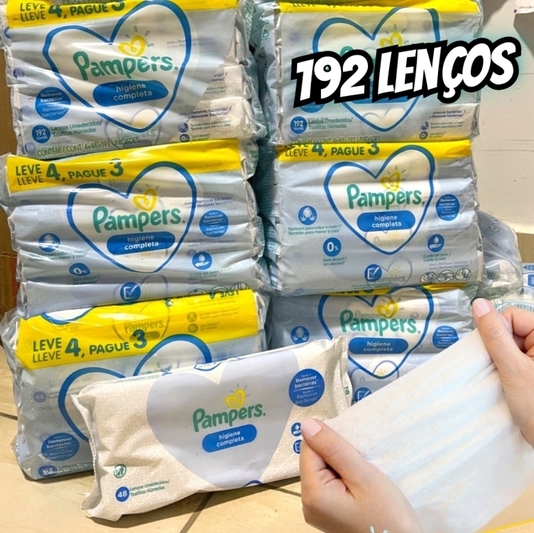 Pampers Lenços Umedecidos Higiene Completa 192 Unidades Pampers Lenços Umedecidos Higiene Completa 192 Unidades