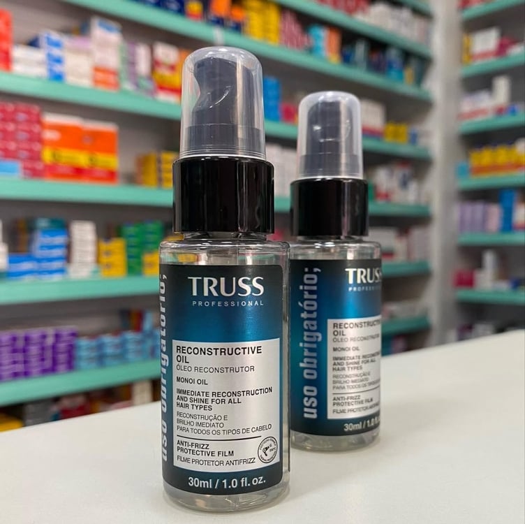 Truss Óleo Reconstrutor Uso Obrigatório | Tratamento Capilar para Brilho, Reconstrução e Proteção | 30ml