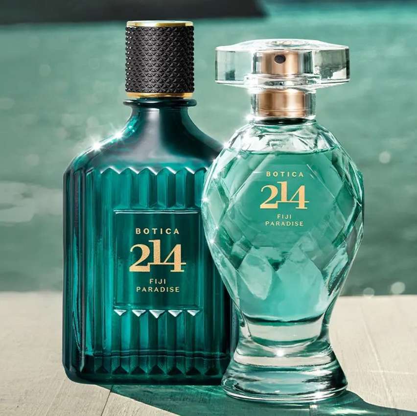 Combo Botica 214 Fiji Paradise: Eau De Parfum Masculino 90ml + Eau De Parfum Feminino 75ml Combo Botica 214 Fiji Paradise: Eau De Parfum Masculino 90ml + Eau De Parfum Feminino 75ml