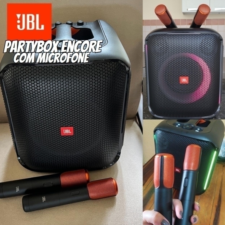 JBL PartyBox Encore - Caixa de Som Bluetooth, Com Microfone JBL PartyBox Encore - Caixa de Som Bluetooth, Com Microfone