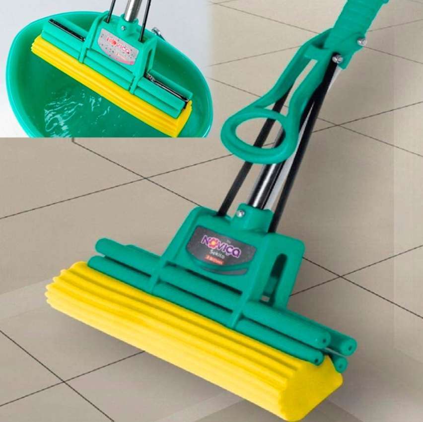 Mop Sekito com Cabo, Amarelo/Verde, Noviça Mop Sekito com Cabo, Amarelo/Verde, Noviça