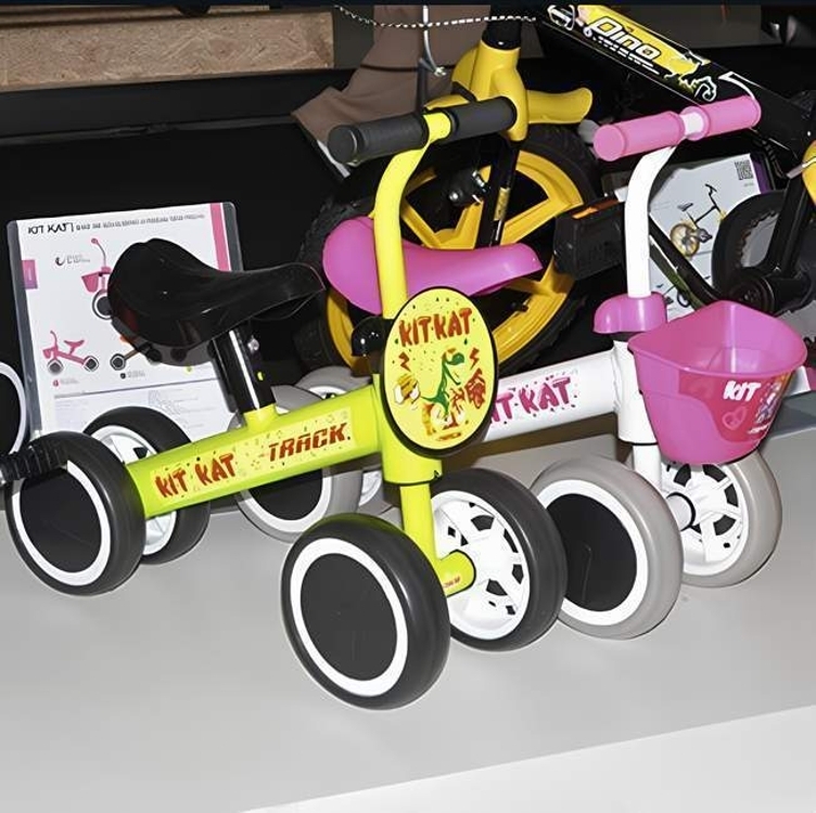 Bicicleta de Equilíbrio Infantil TK3 Track Kit Kat Amarelo Neon Bicicleta de Equilíbrio Infantil TK3 Track Kit Kat Amarelo Neon