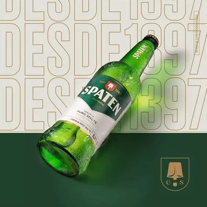 Cerveja Spaten Puro Malte, Long Neck com 355ml Spaten 355 Cerveja Spaten Puro Malte, Long Neck com 355ml Spaten 355