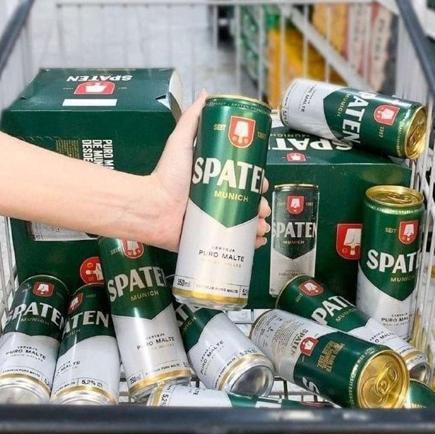 Cerveja Spaten, Puro Malte, 350ml, Lata Cerveja Spaten, Puro Malte, 350ml, Lata