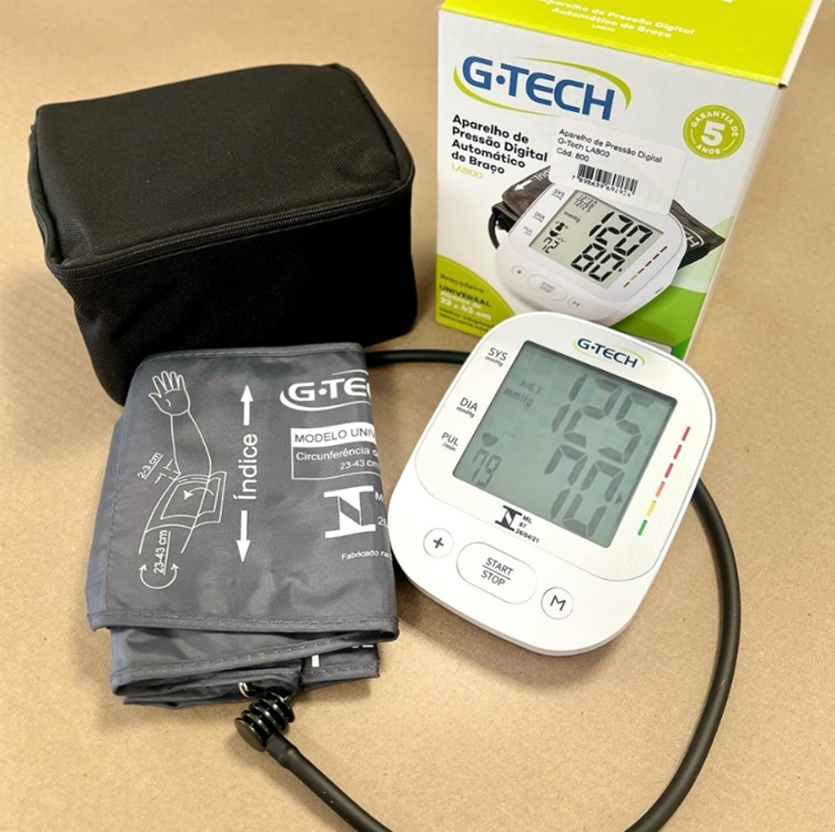Medidor De Pressão Arterial Automatico De Braço Gtech La800 Cor Branco Medidor De Pressão Arterial Automatico De Braço Gtech La800 Cor Branco