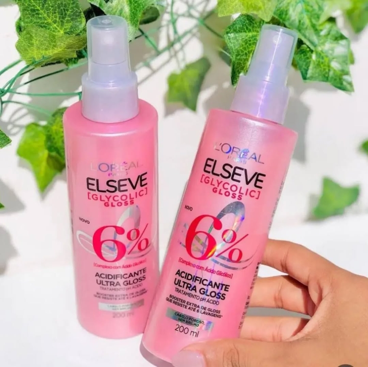L'Oréal Paris Elseve Acidificante Capilar Glycolic Gloss, Brilho Durador Resiste por até 6 Lavagens, 200ml L'Oréal Paris Elseve Acidificante Capilar Glycolic Gloss, Brilho Durador Resiste por até 6 Lavagens, 200ml
