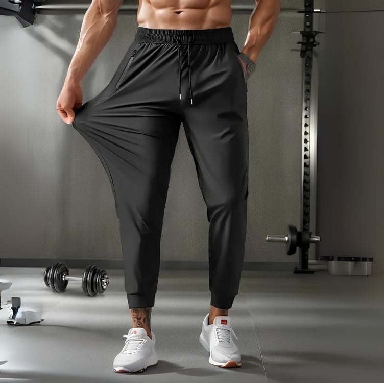 Calça Respirável Esportiva Masculina Slim Elastano Academia Calça Respirável Esportiva Masculina Slim Elastano Academia